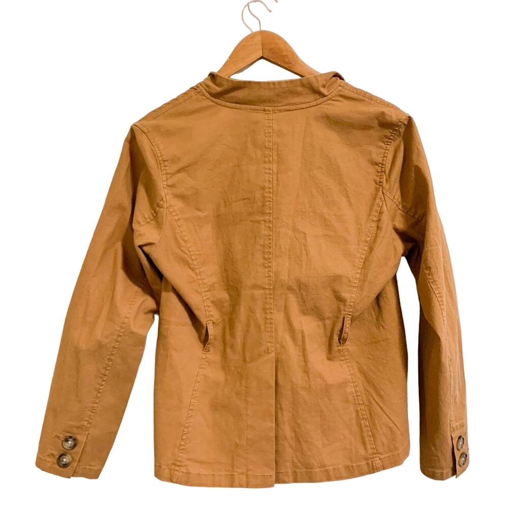 Sundance NEW Journeyer Belted Linen Blend Short Trench Coat Jacket Brown Size PS - Picture 4 of 12